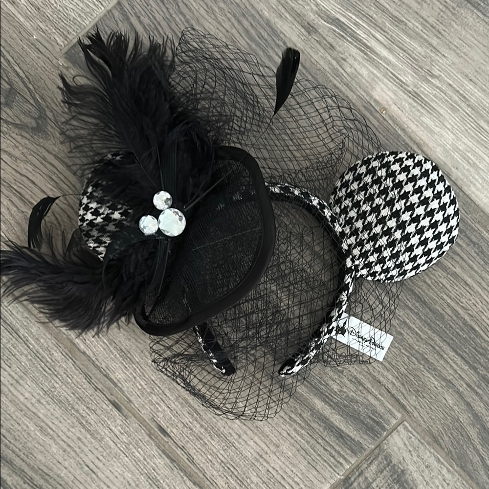 Mickey Ears Elegant Black and White